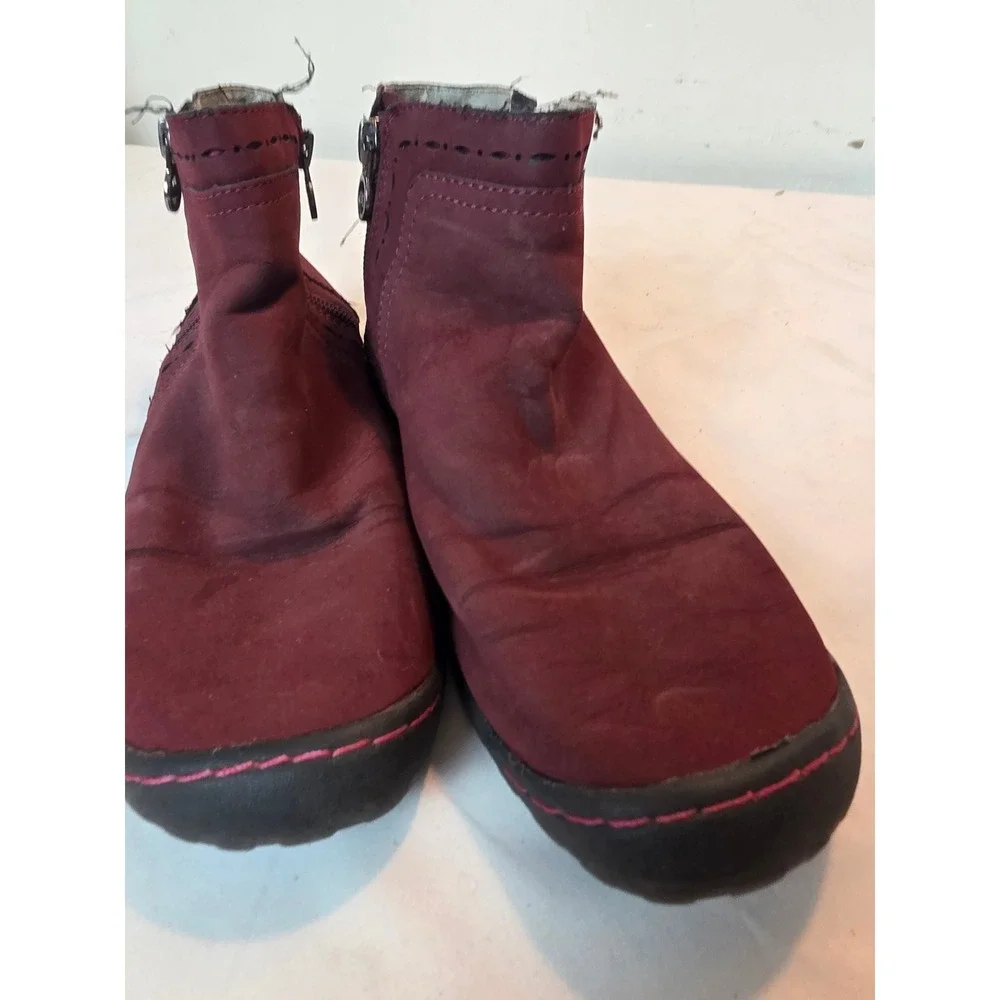 JBU by Jambu Juno Burgundy Vegan Leather Laser Cut Ankle Boots JB19JNO03 Mens 7M
